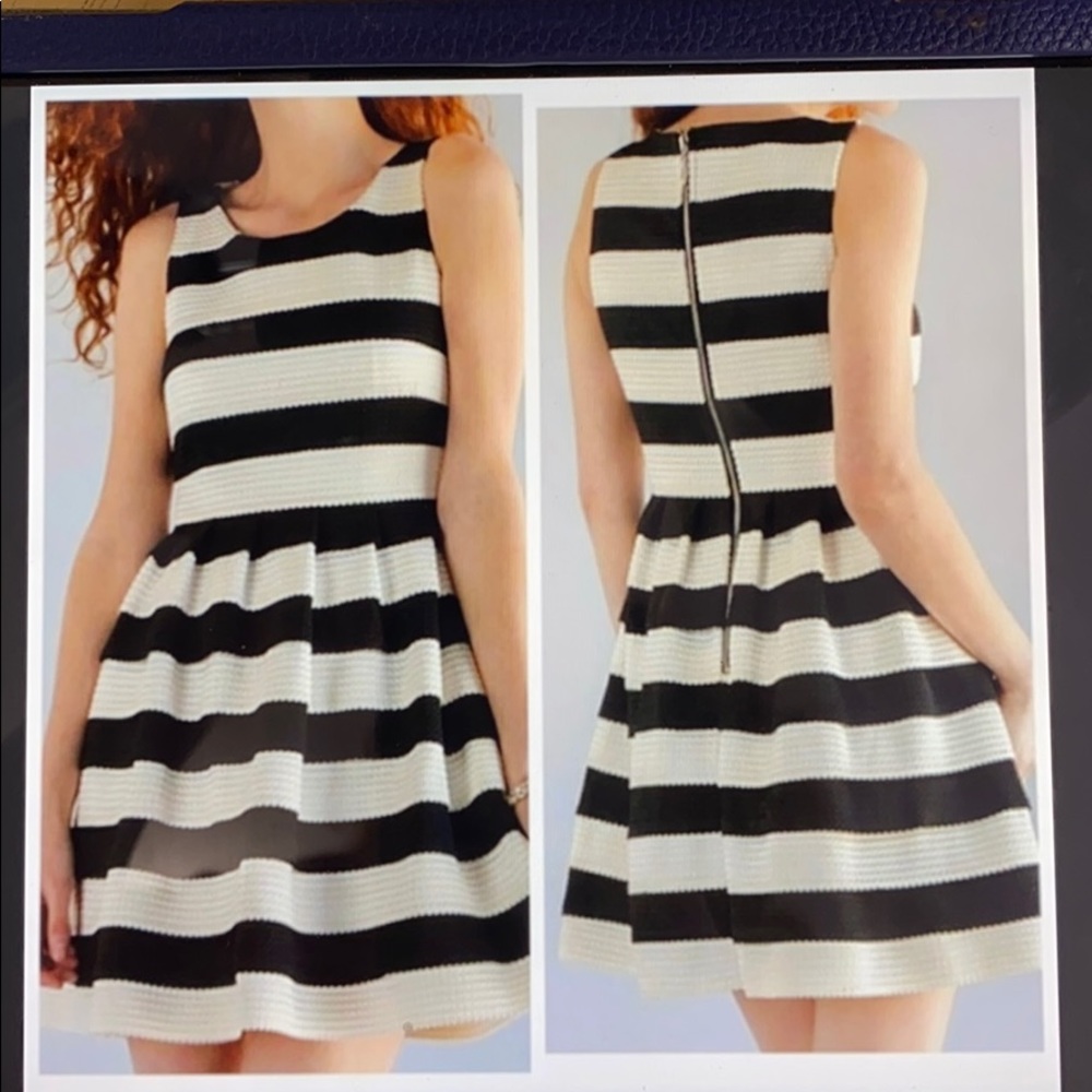 Jun&Ivy Striped Bandaged Dress Size M